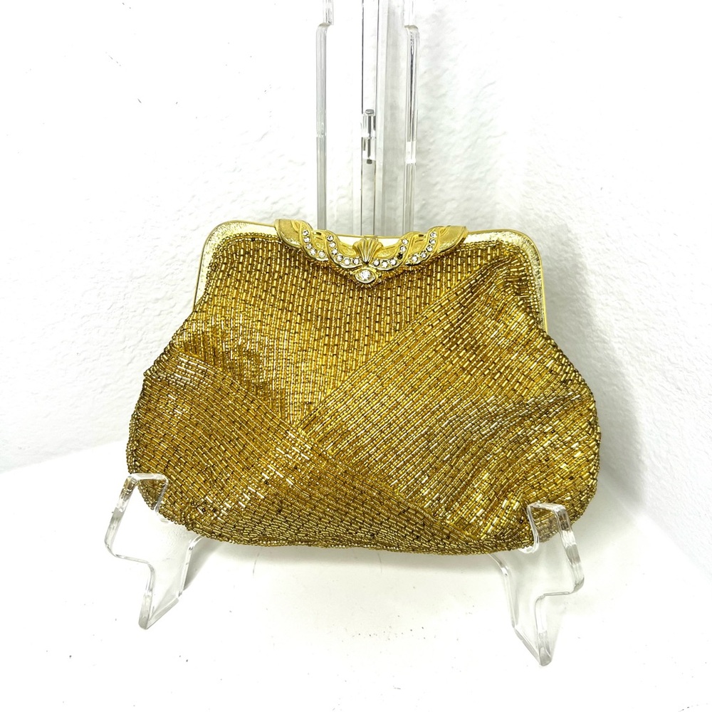 Robinsons Vintage Elegant Gold Evening Clutch